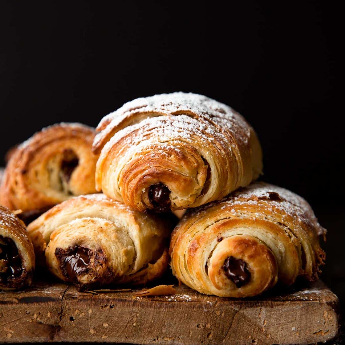 Homemade Chocolate Croissants (Pain au Chocolat)