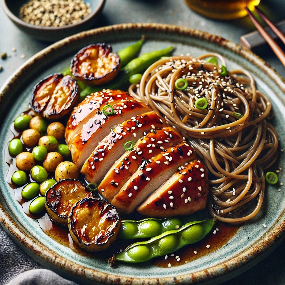 Poulet teriyaki aux topinambour