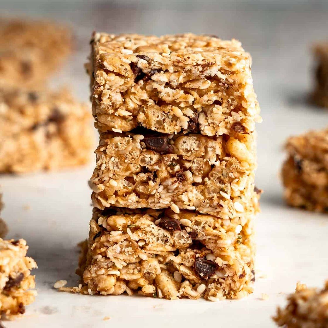 Chewy Chocolate Chip Granola Bars