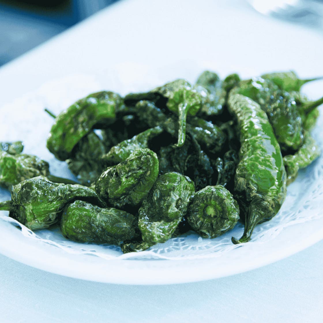 Spanish Fried Green Peppers