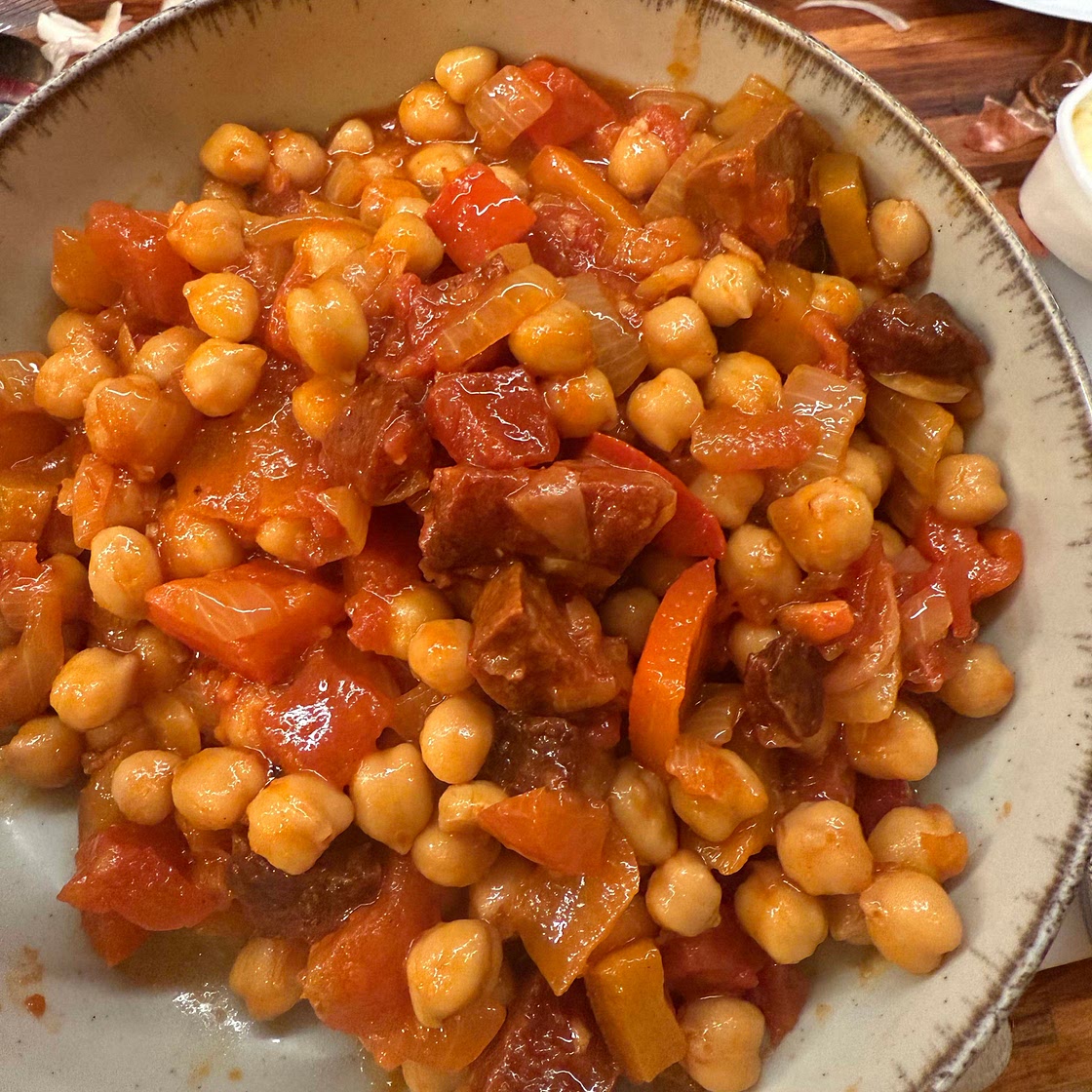 Chorizo and chickpea stew