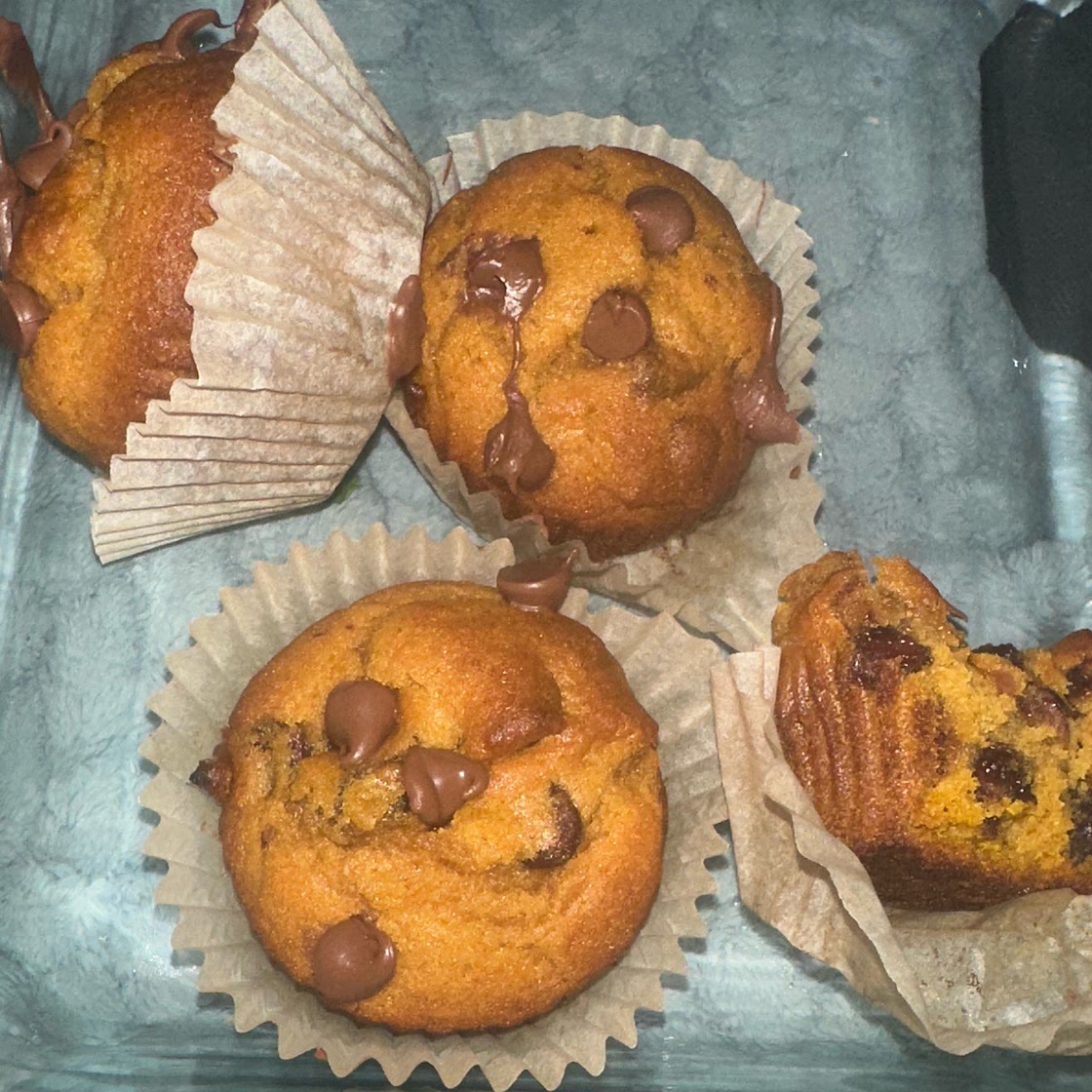 Pumpkin Chocolate Chip Muffins