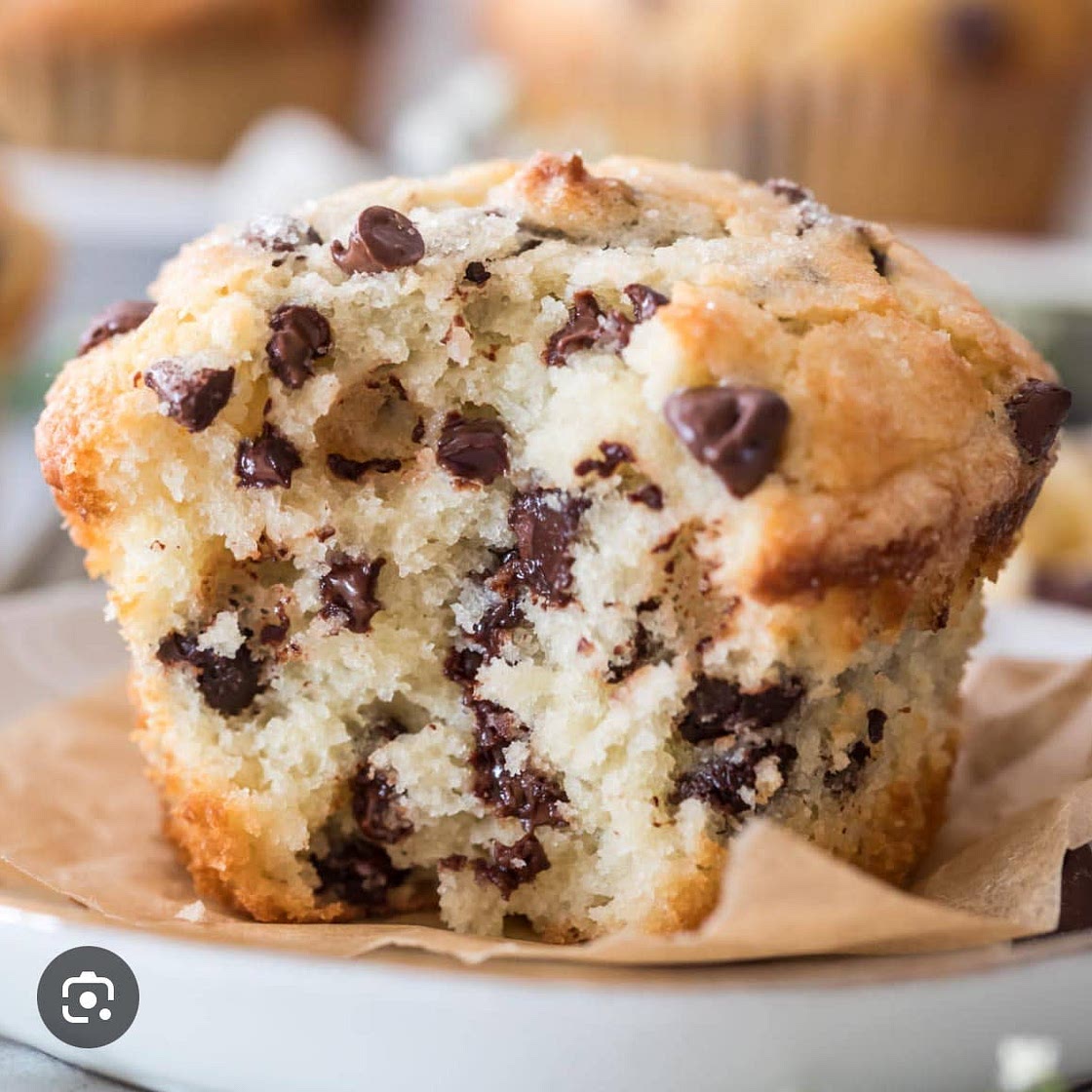 Protein chocolate chip muffins 