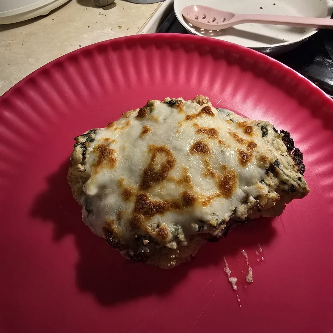 Roasted Cauliflower Steak & Spanakopita Melts