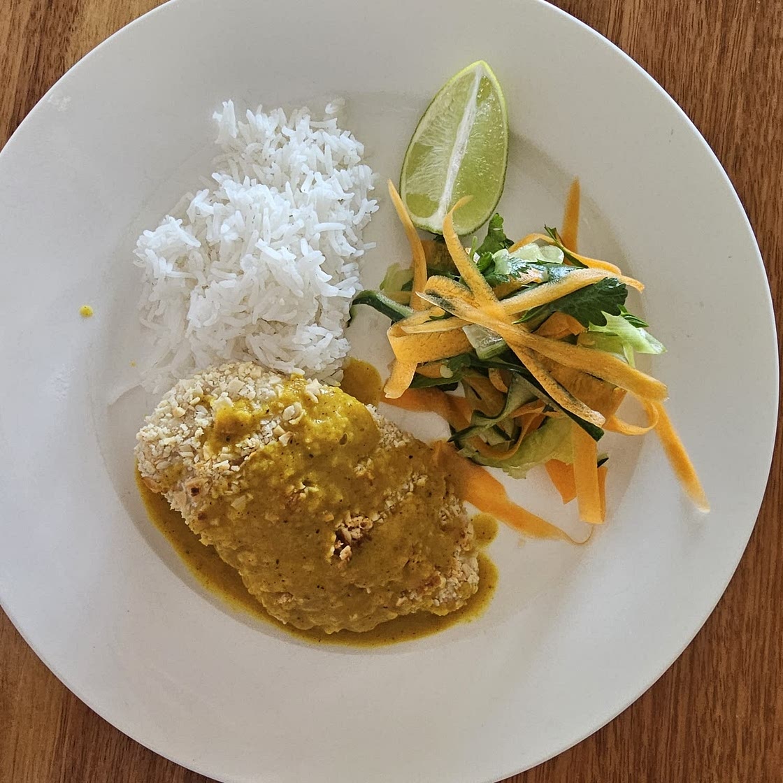 Healthy chicken katsu curry