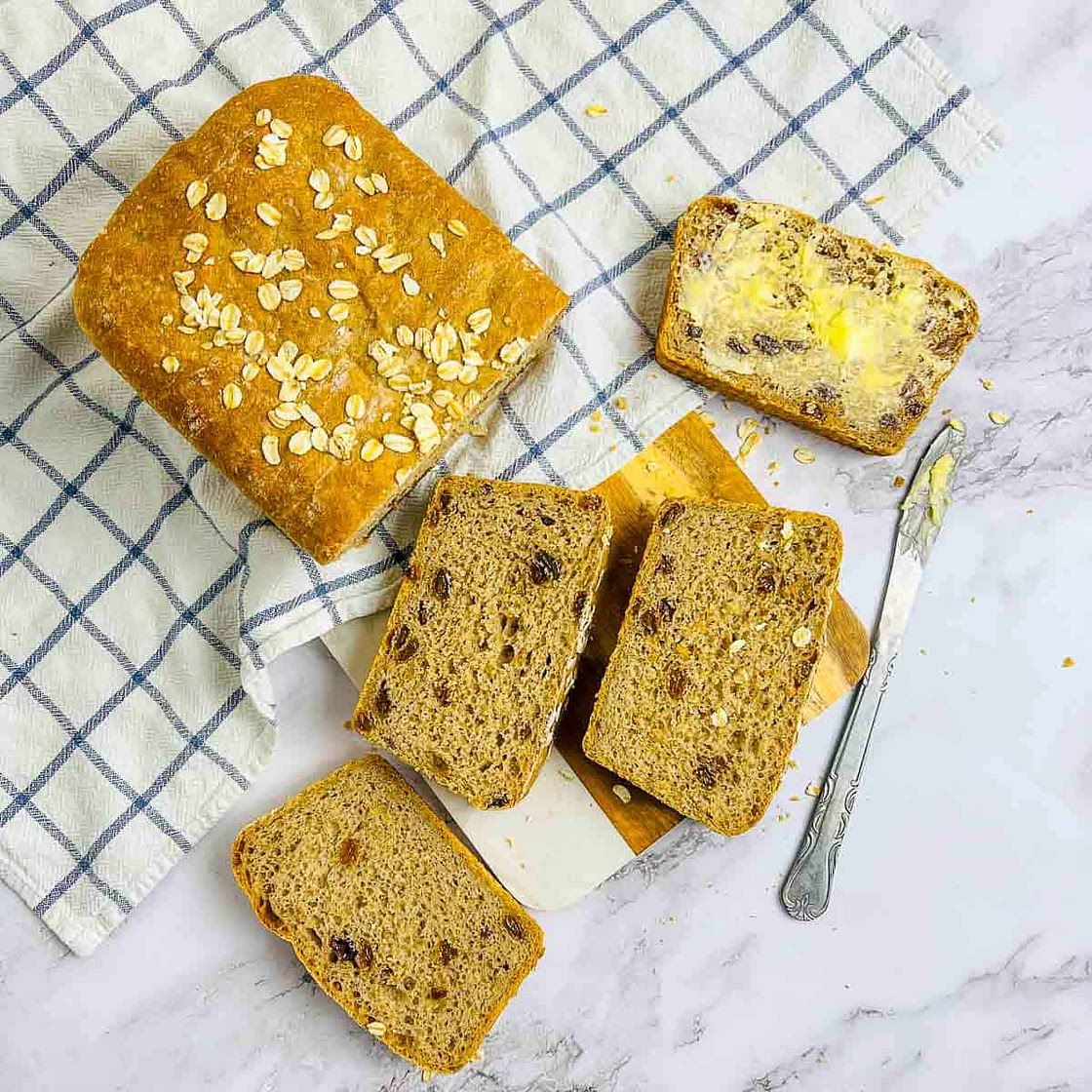 Oats Raisin Bread