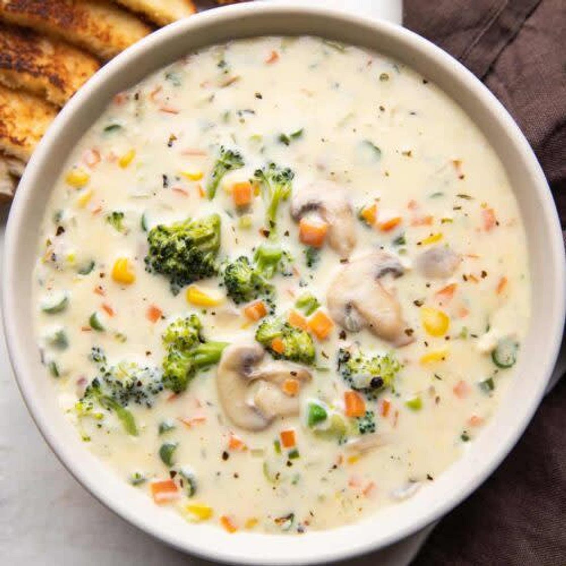 Stirmax creamy vegetable soup