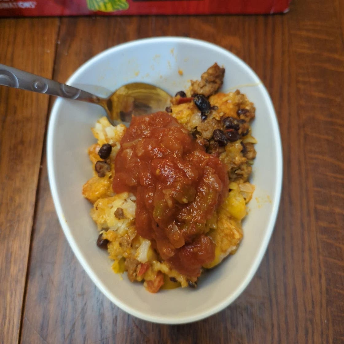Mexican Casserole with Tater Tots & Ground Beef