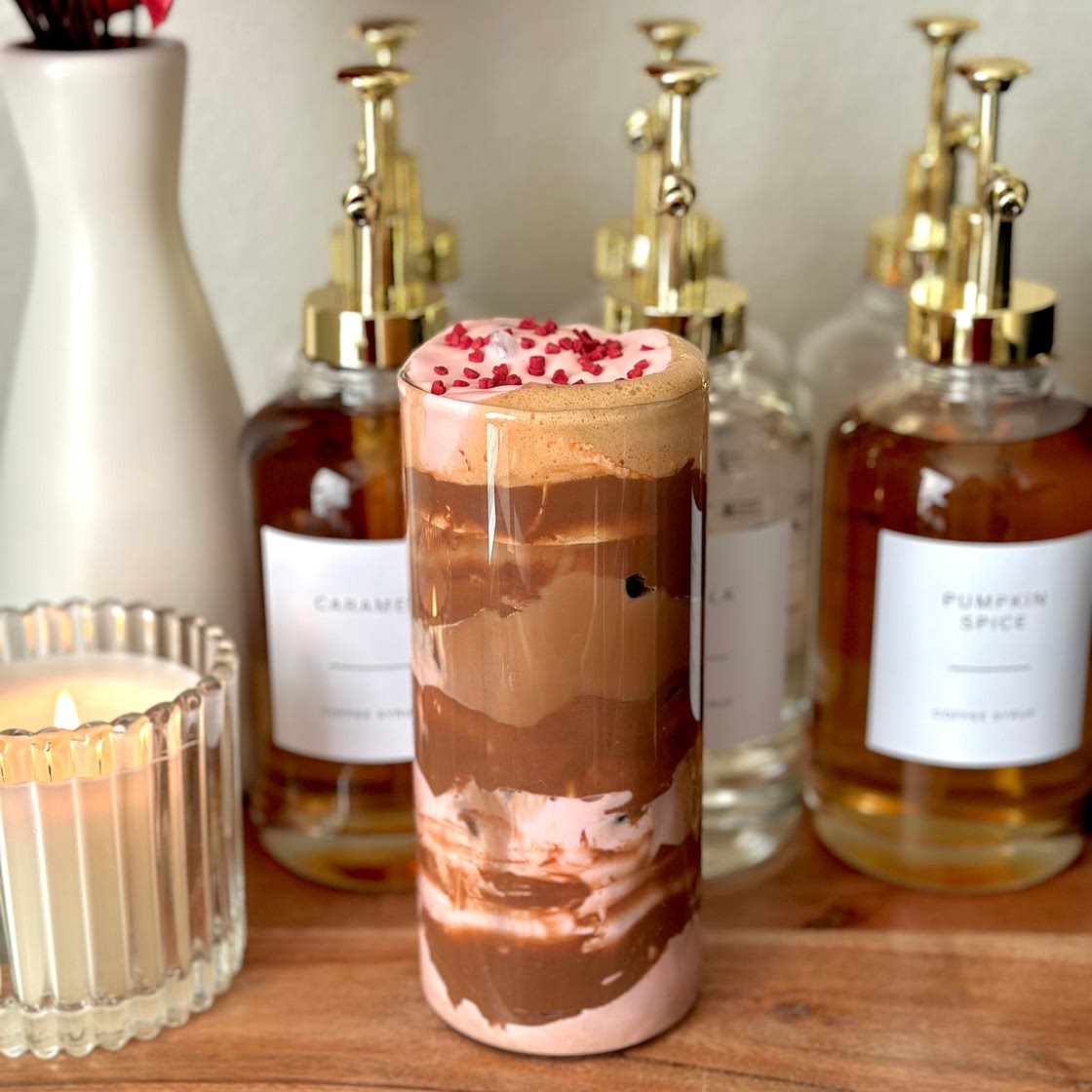 Strawberry Nutella Iced Mocha