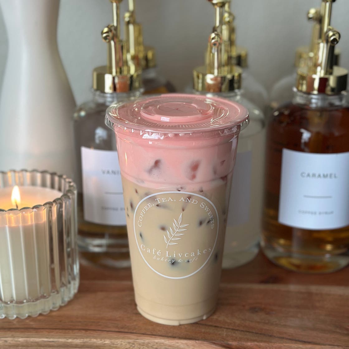 White chocolate mocha w/ Strawberry Cold Foam