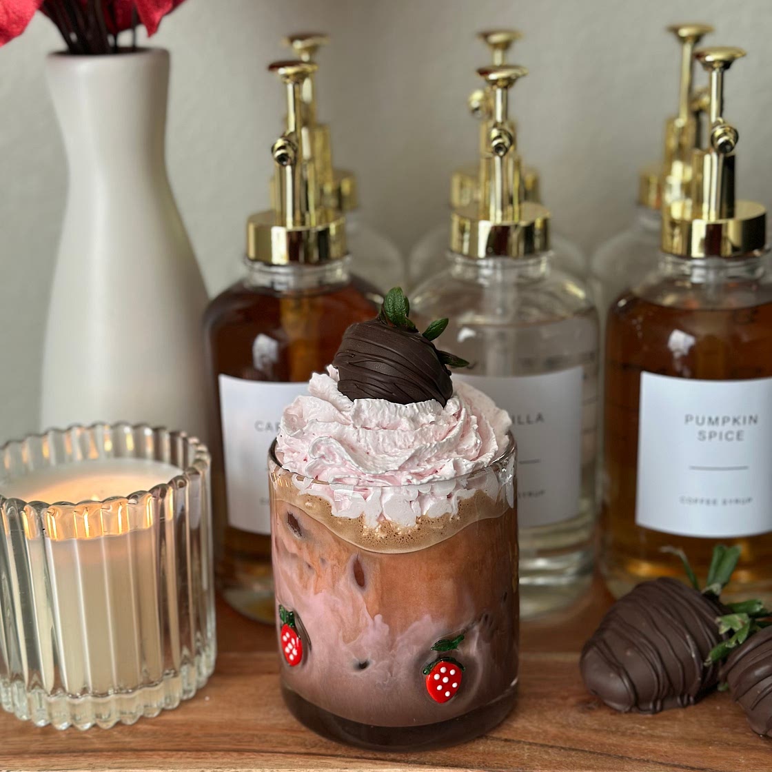 Chocolate Covered Strawberry Iced Mocha