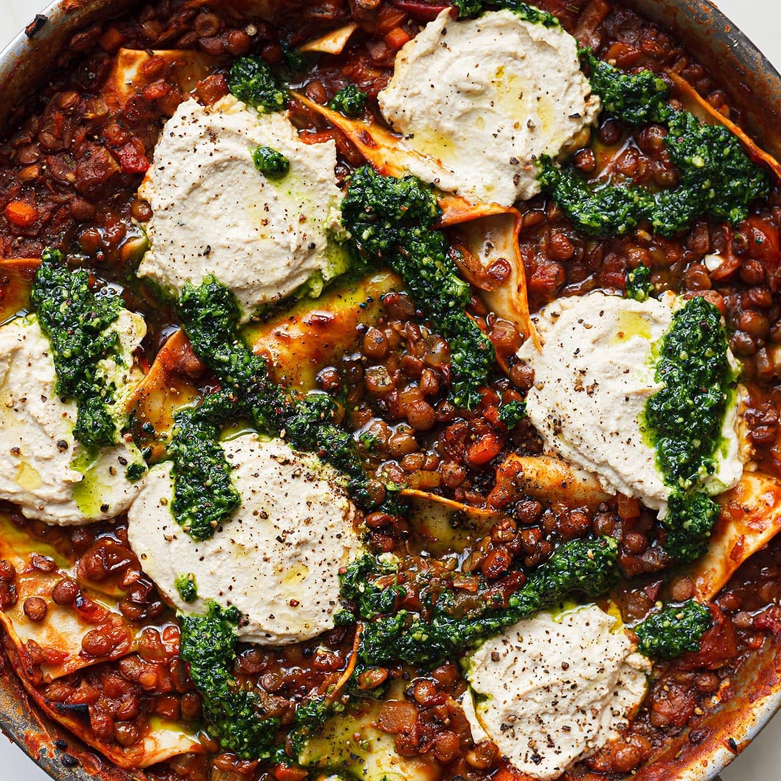 One Pan Lasagnes de Lentilles