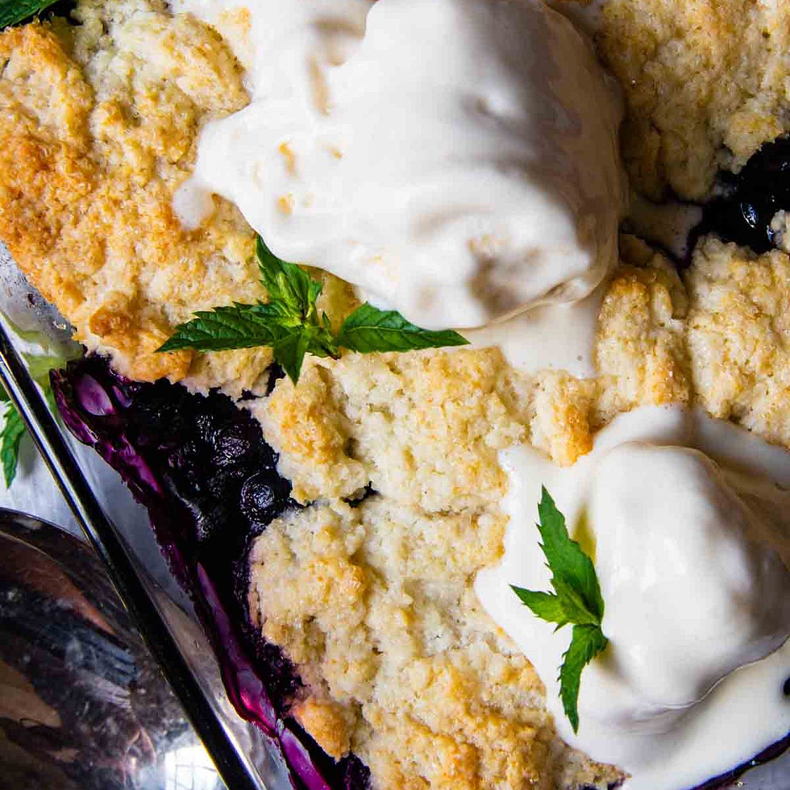 Easiest Gluten-Free Blueberry Cobbler (Beats Gramma's!)