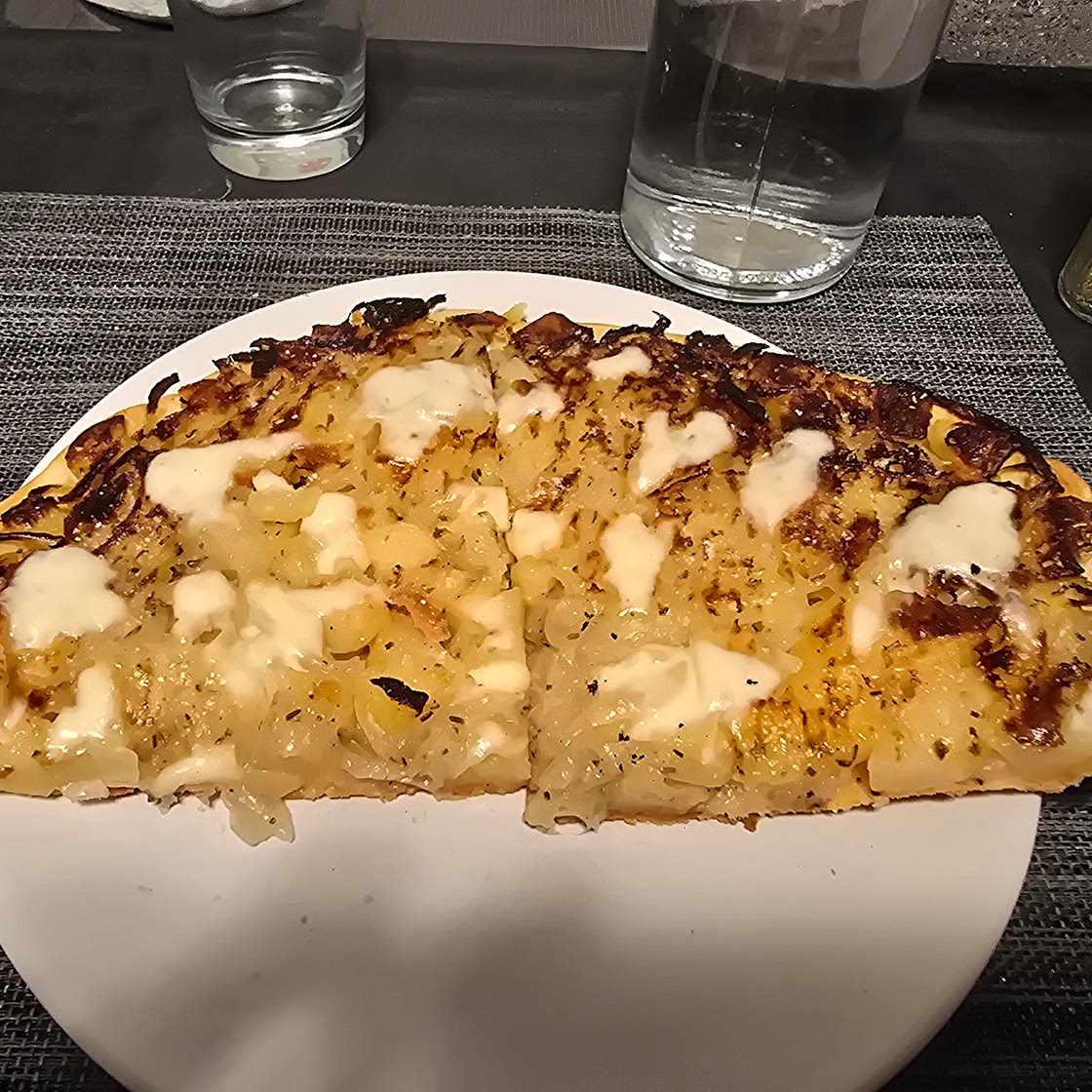 Torta brisee patate e cipolla