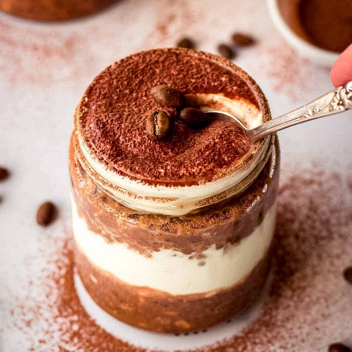 Tiramisu Breakfast Protein Pots 
