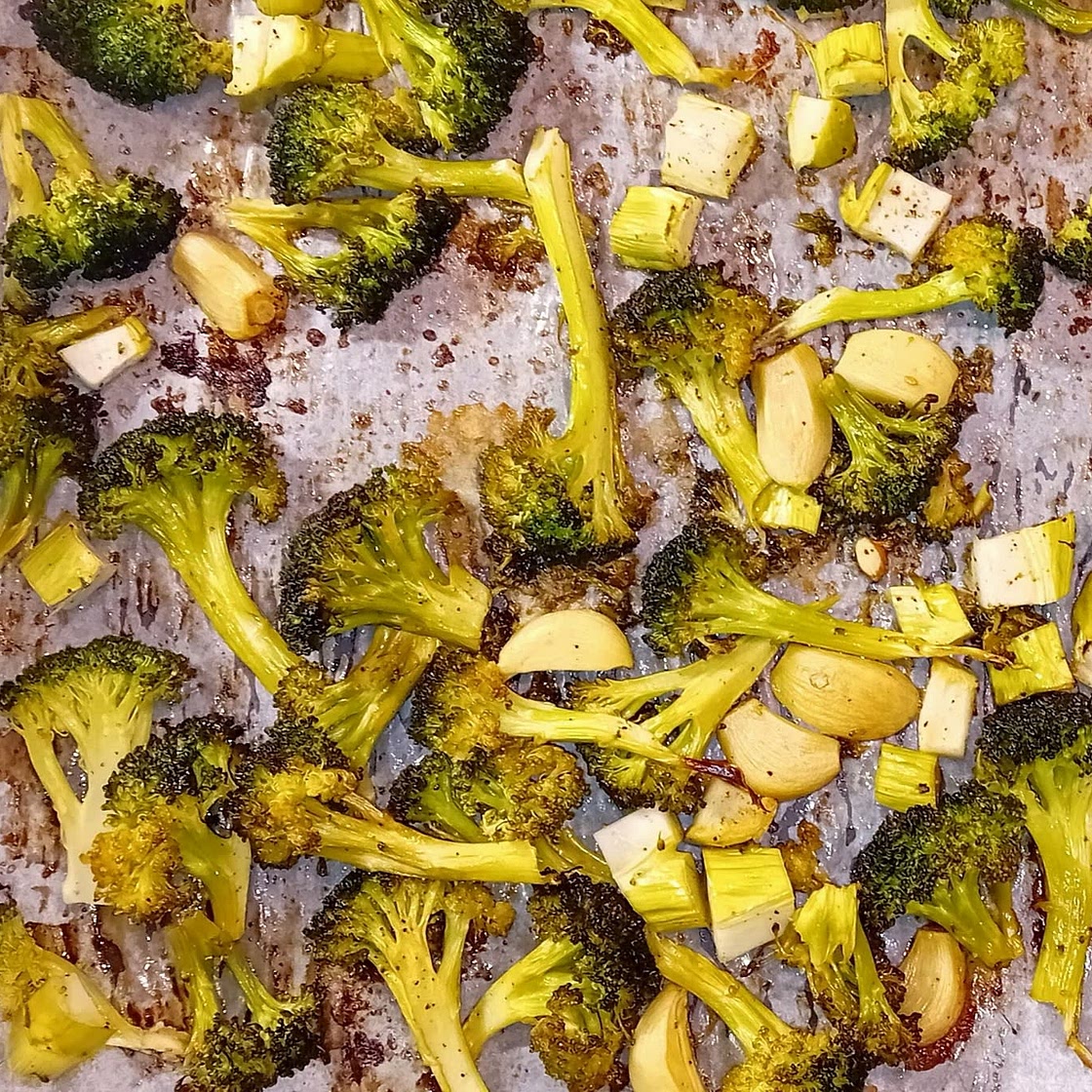 Roasted Garlic Lemon Broccoli