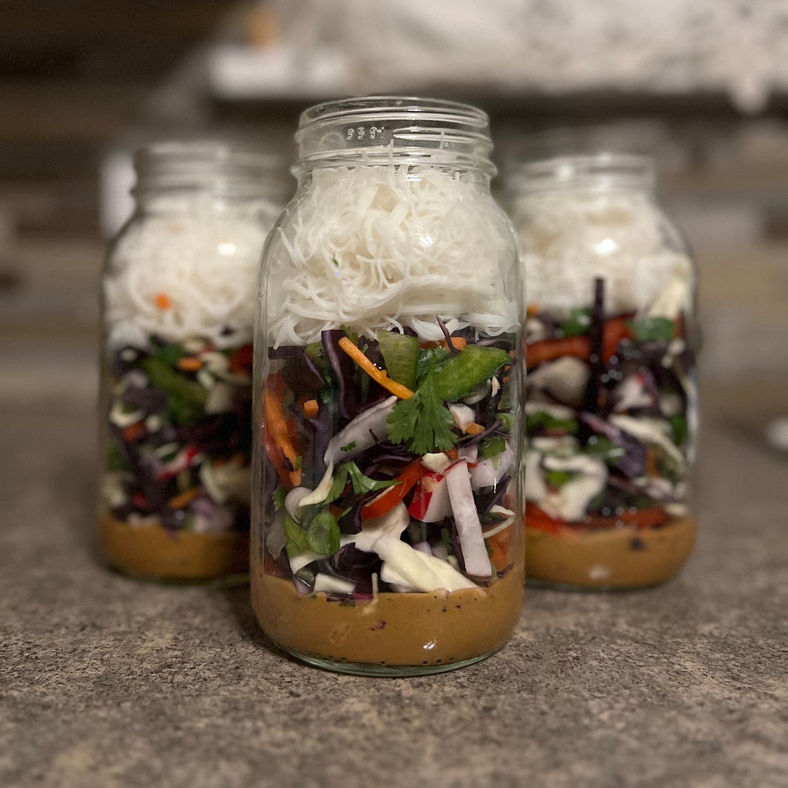 Thai Noodle Salad with Peanut Sauce