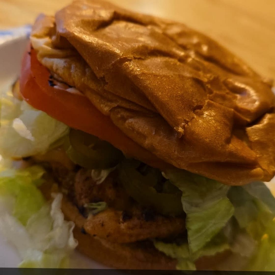 Mexican chicken burger