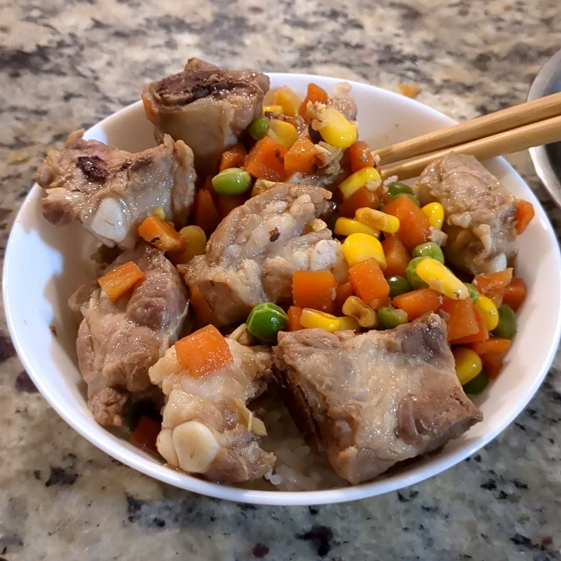 Mom's Spare Ribs with Rice