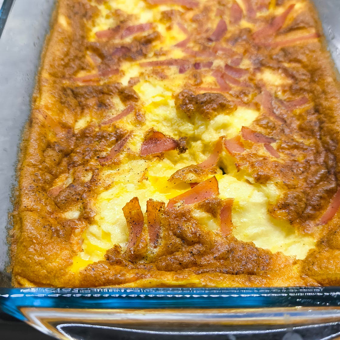 Omelet with dried meat