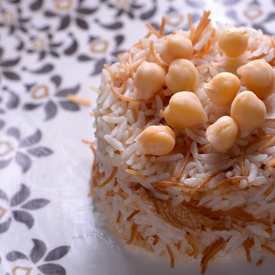 Arroz con fideos y garbanzos (Şehriyeli Nohutlu Pilav)
