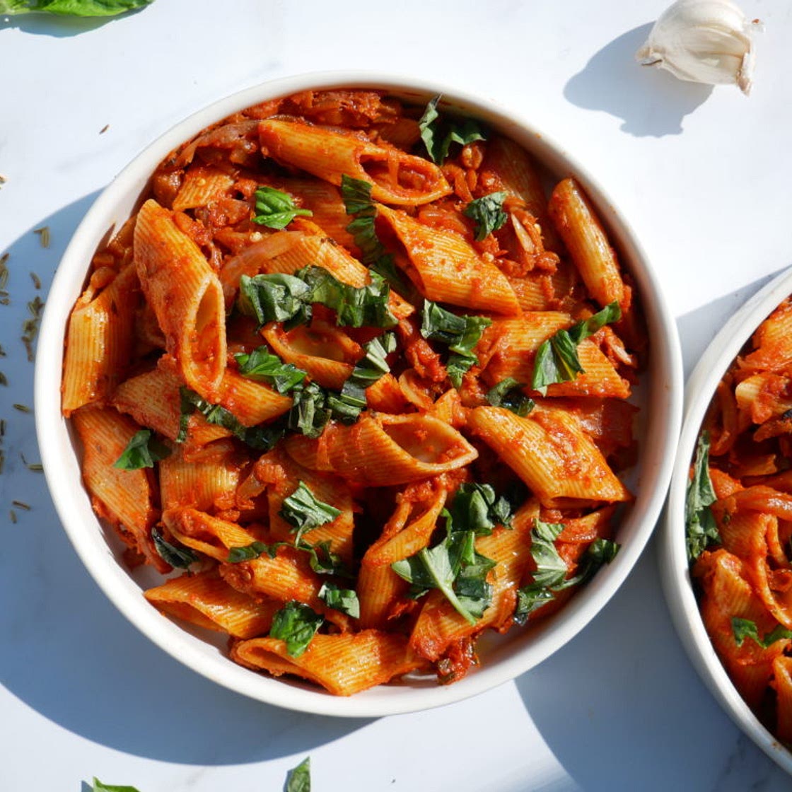 Meatless "Sweet Italian Sausage" Eggplant Ragu