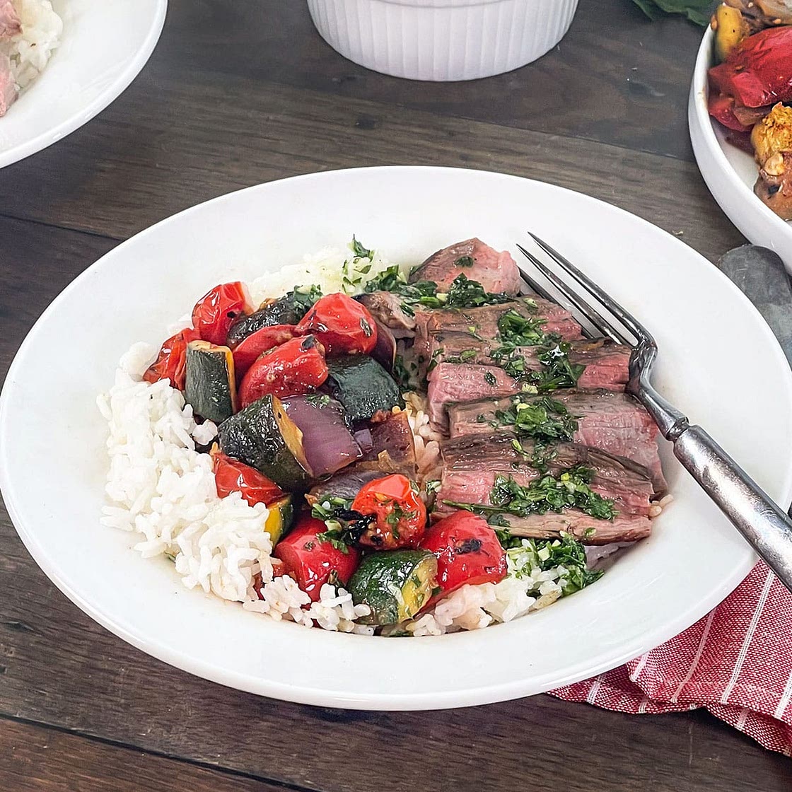 Chimichurri Steak and Rice Bowl Recipe