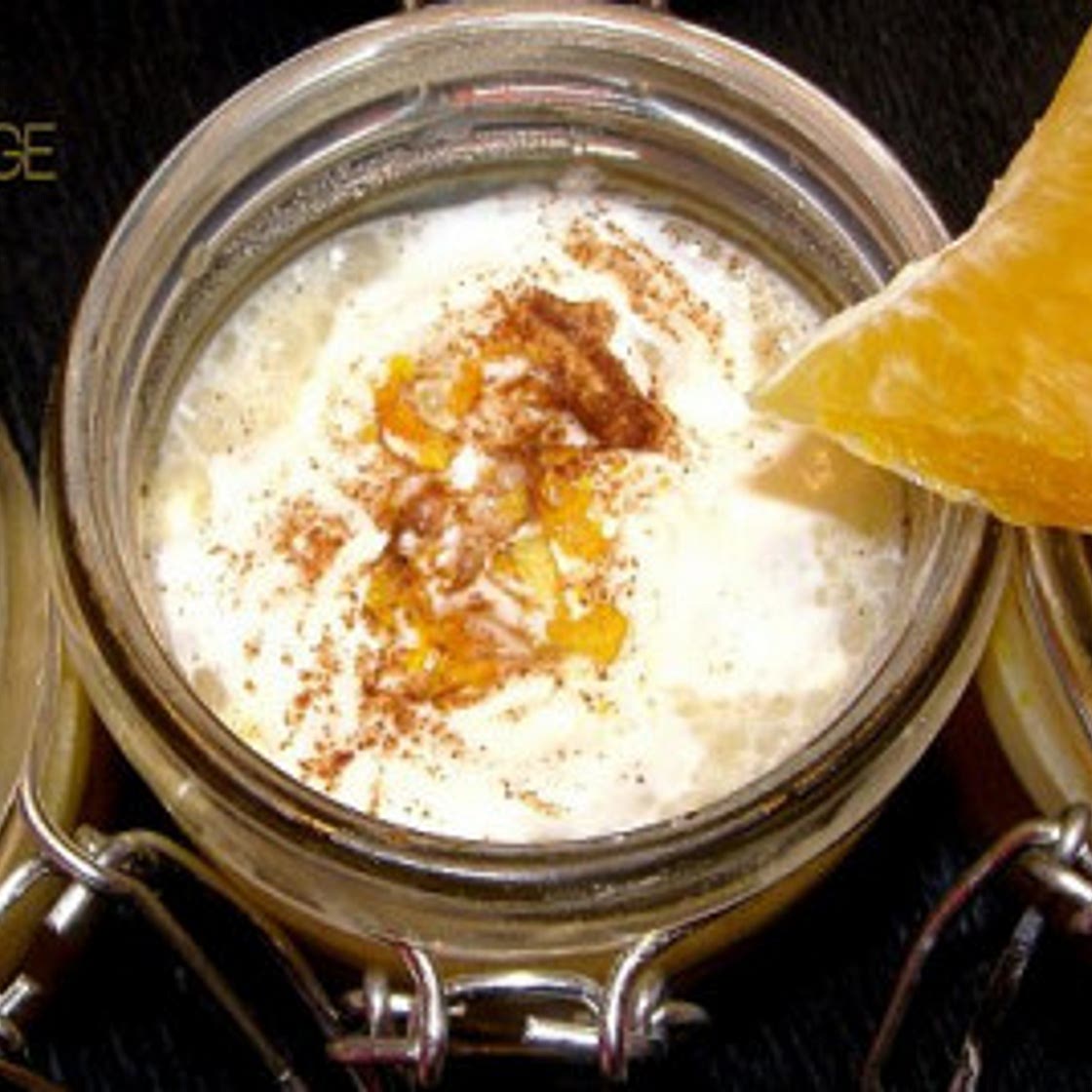 Mousse d'orange sur gelée de clémentines au gingembre