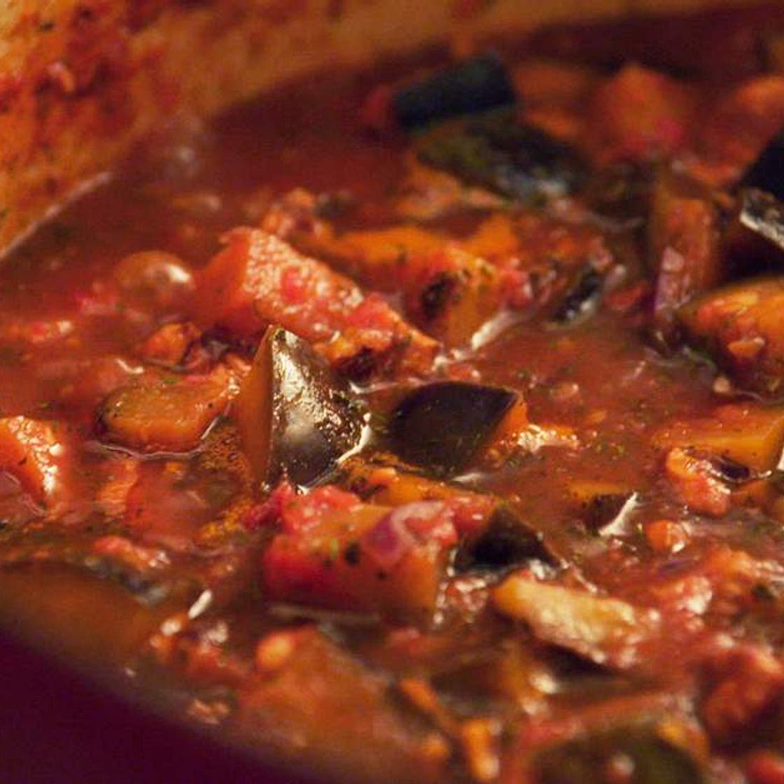 Recept: Auberginestoof