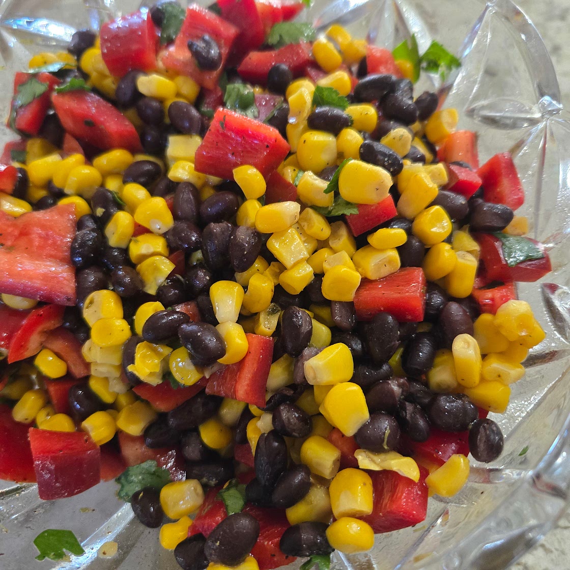 Tracheta's Calico bean salad