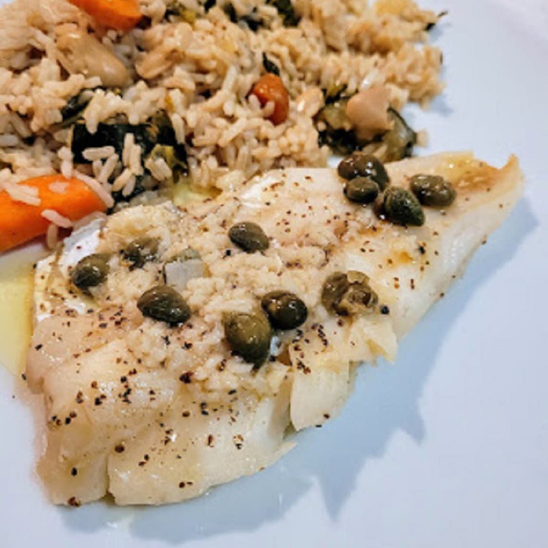 Lemon Caper Baked Cod