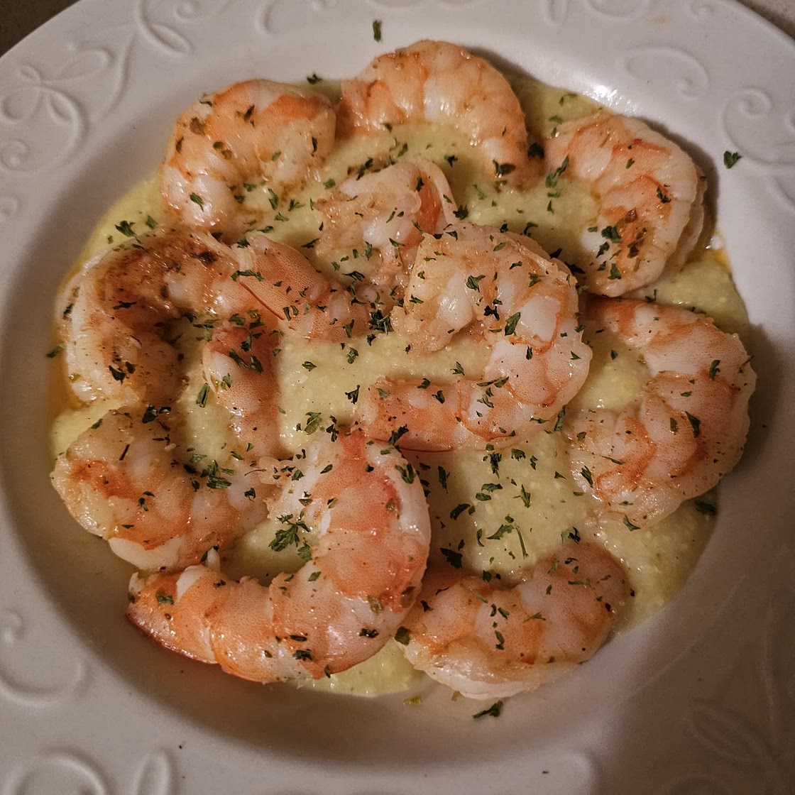 Blackened Shrimp and Grits