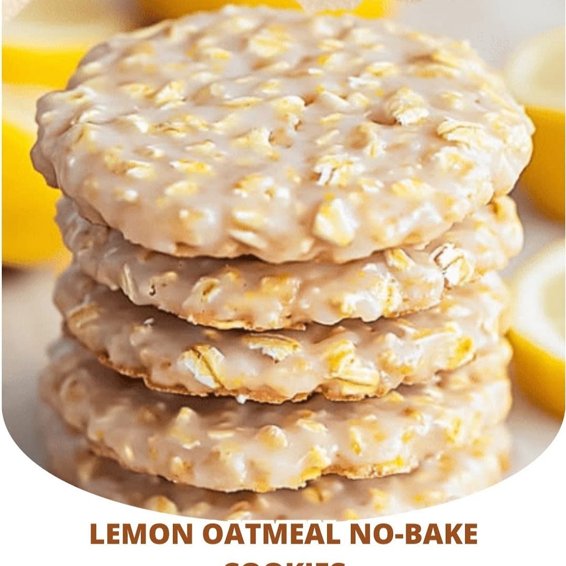 Lemon Oatmeal No-Bake Cookie