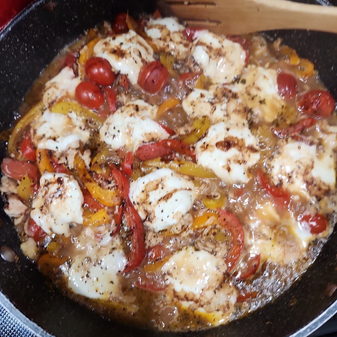 caprese chicken skillet (7 points each)