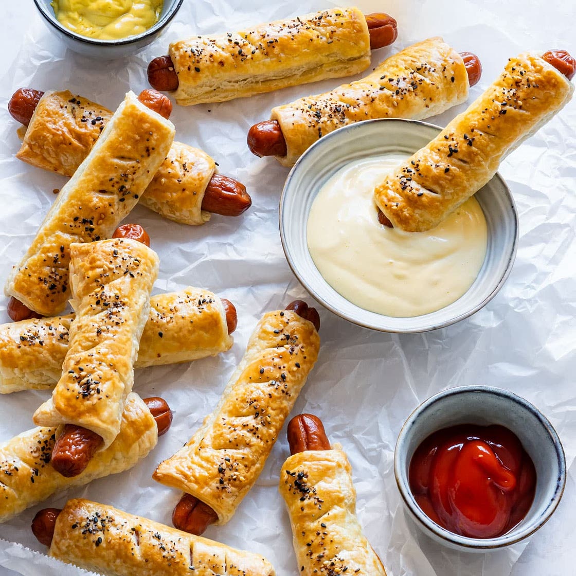 Puff Pastry Hot Dogs