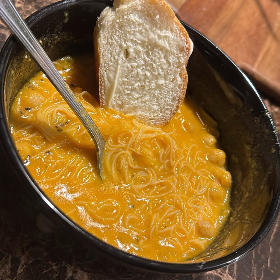 Curried Carrot Noodle Soup