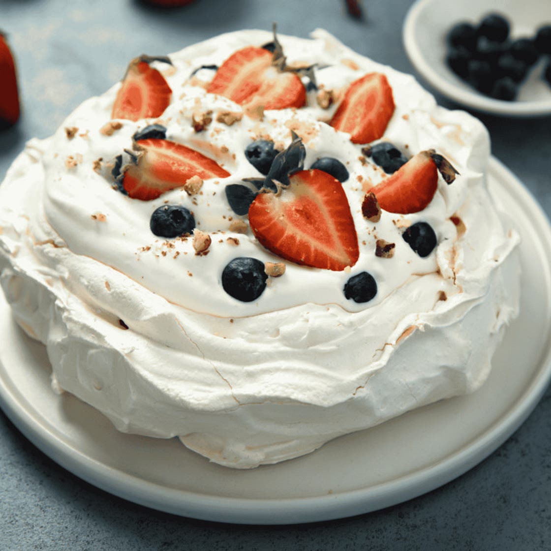 Australian Meringue Dessert with Fruit