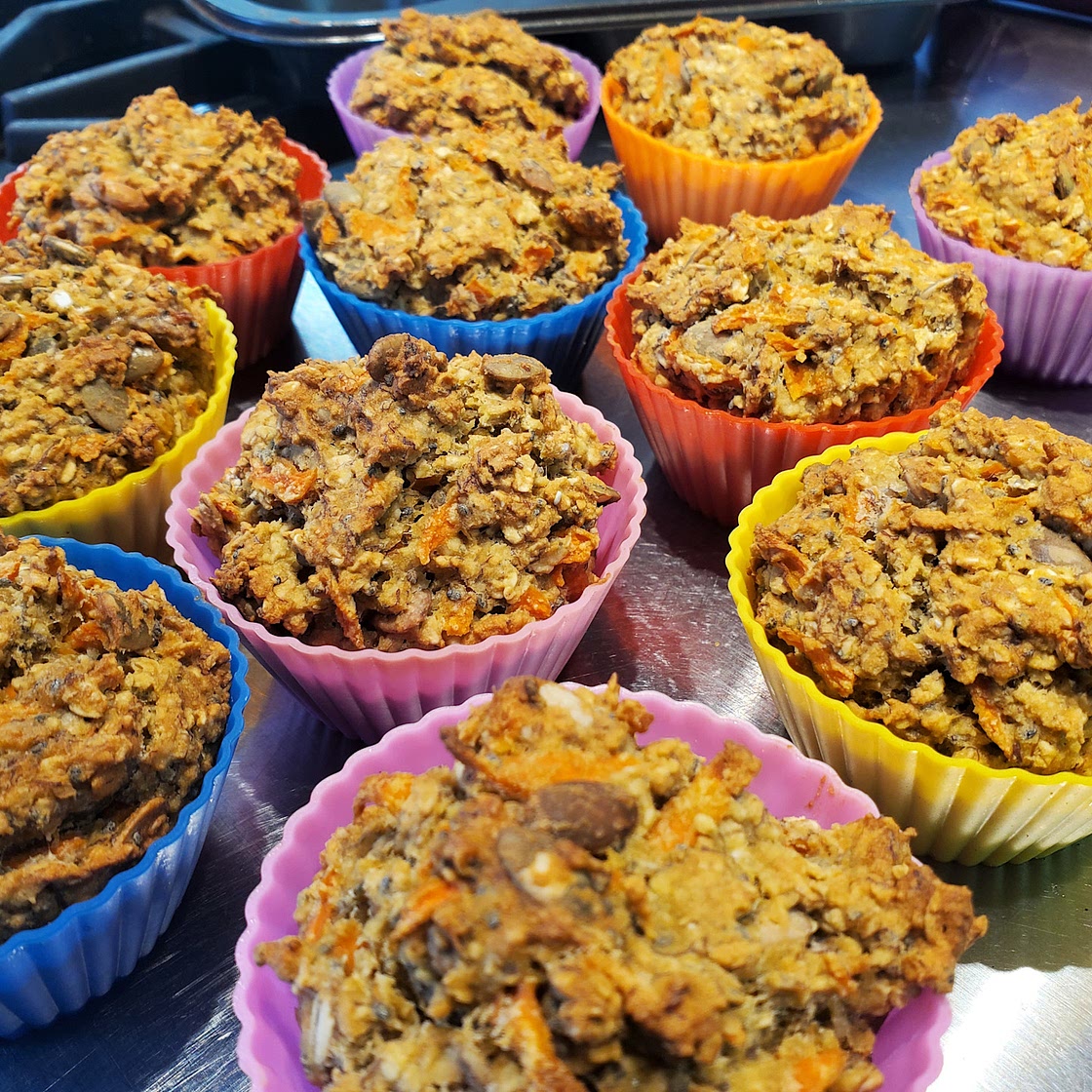 Carrot Banana Morning Glory Muffins