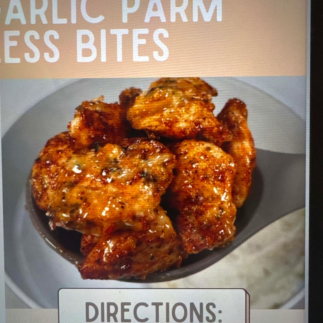 Crispy garlic parm boneless bites