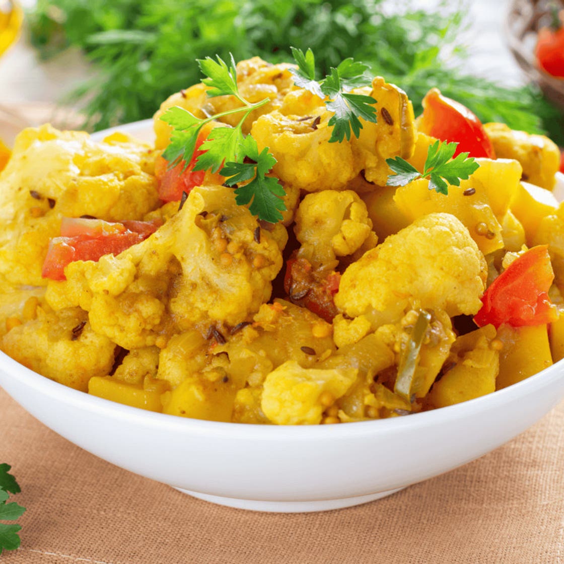 Indian Potato and Cauliflower Curry
