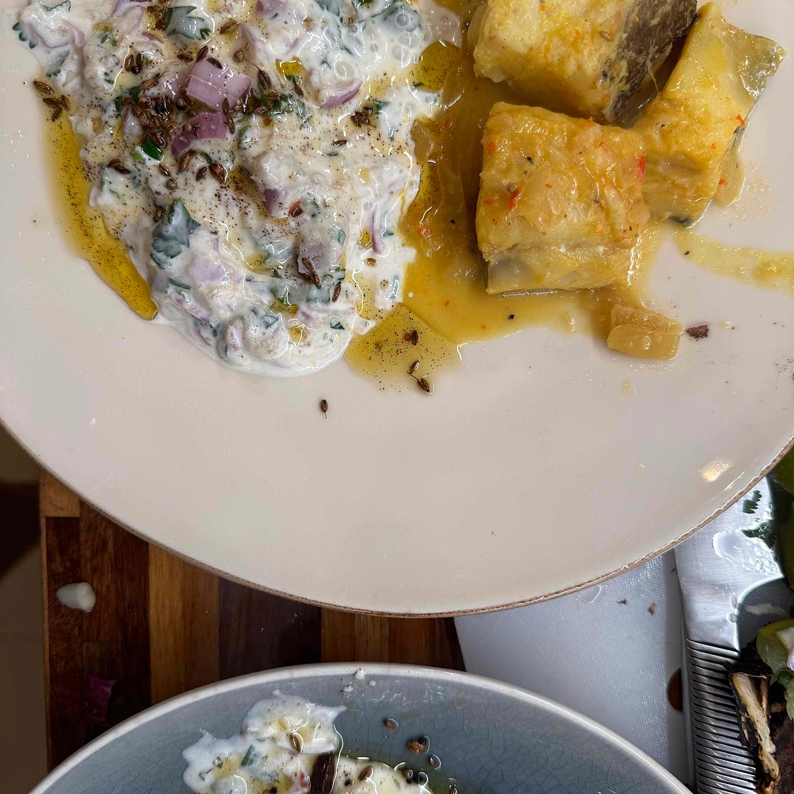 Curri amarillo de pescado