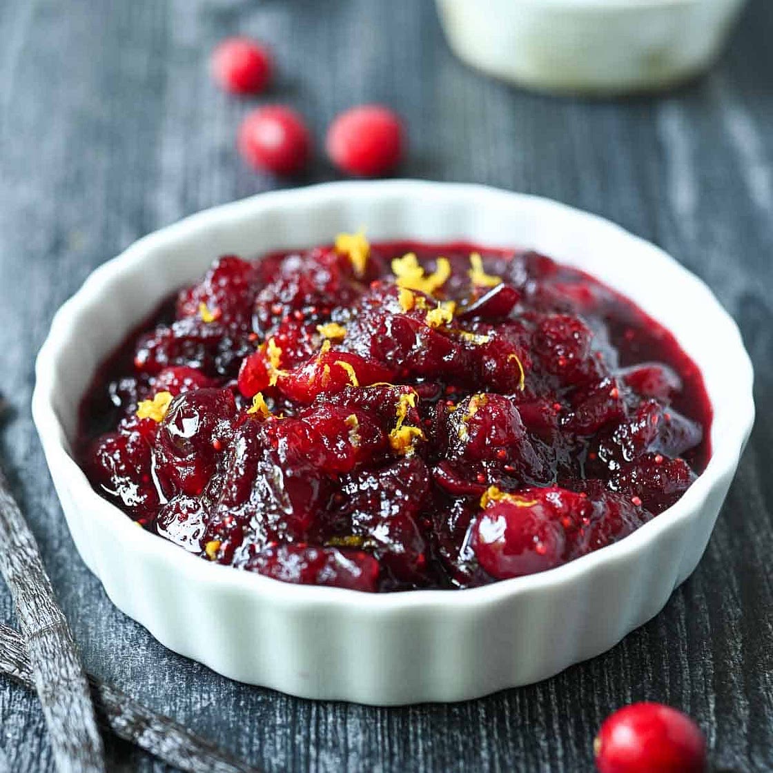 Vanilla Cranberry Compote