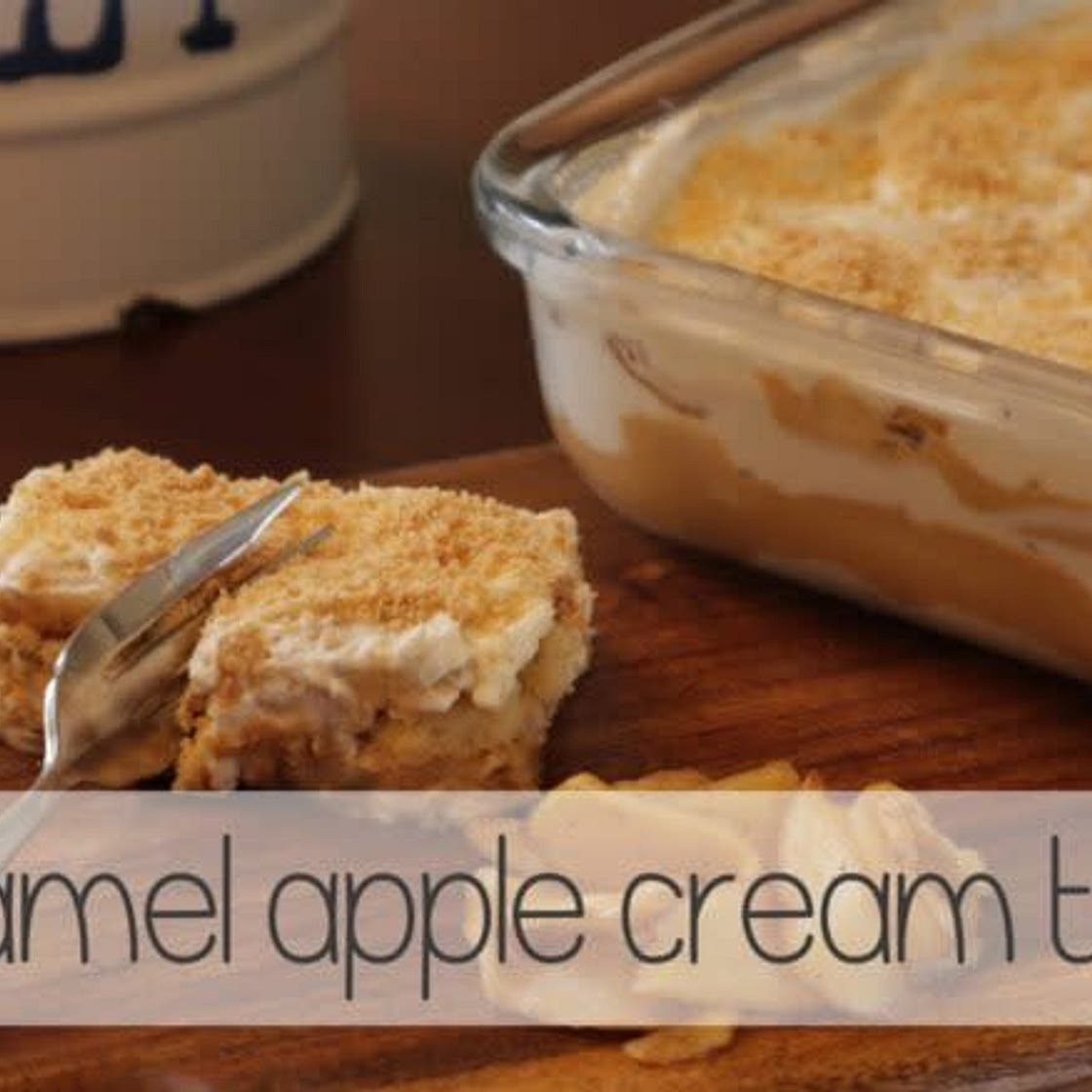 Easy Salted Caramel Apple Cream Tart