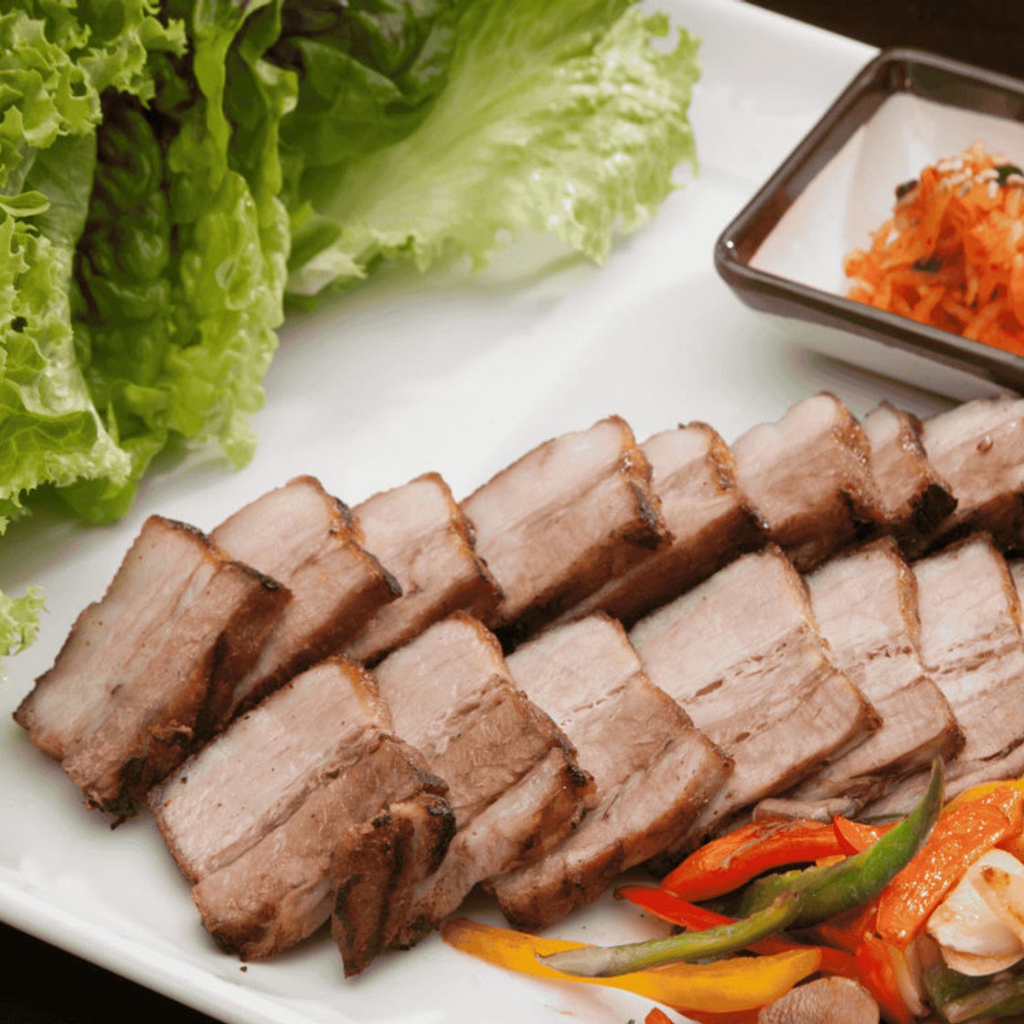 Korean Boiled Pork Wraps