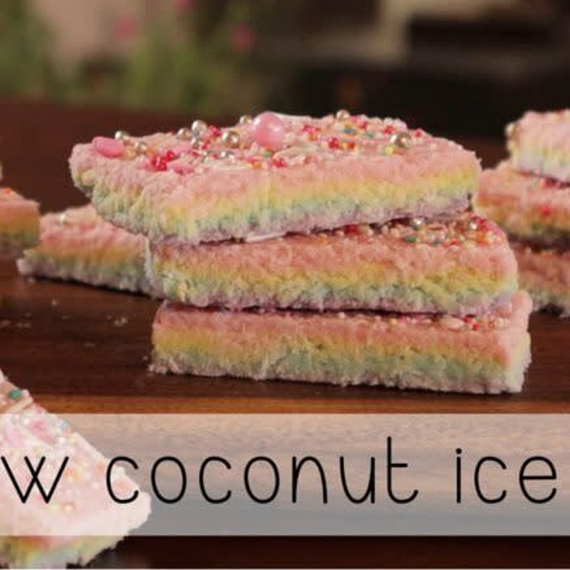 Rainbow Unicorn Coconut Ice – So Cute!