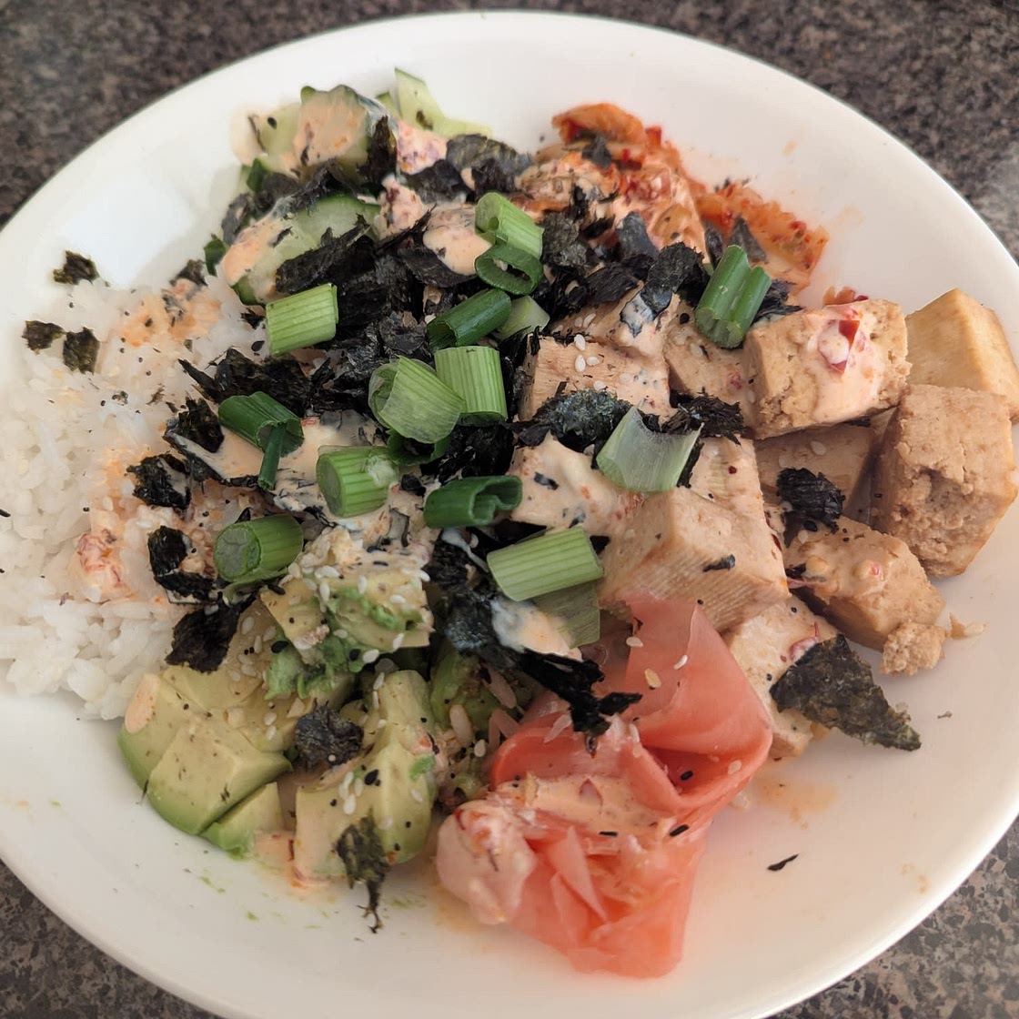 High-Protein Vegan Sushi Bowl
