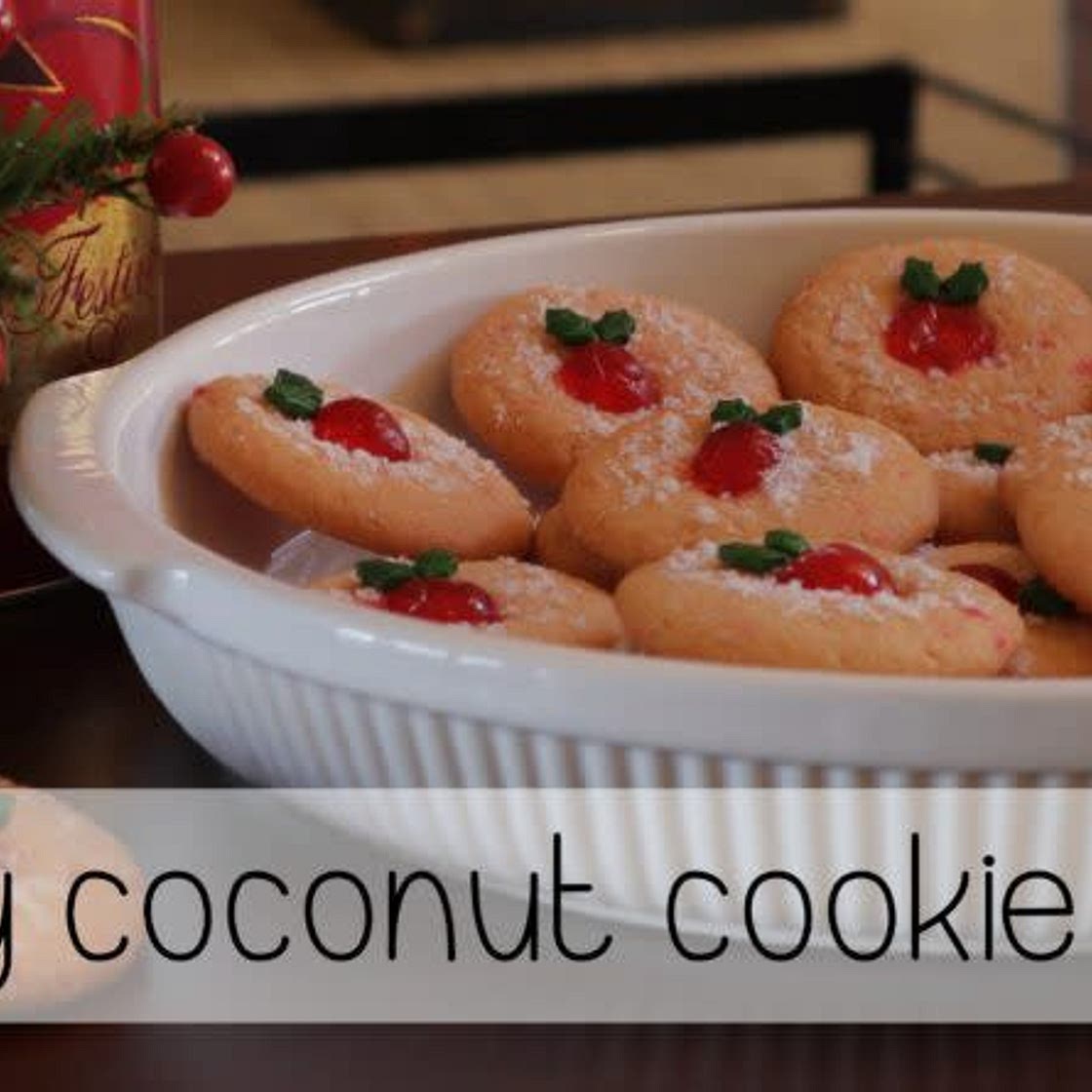 Cherry Coconut Cookies