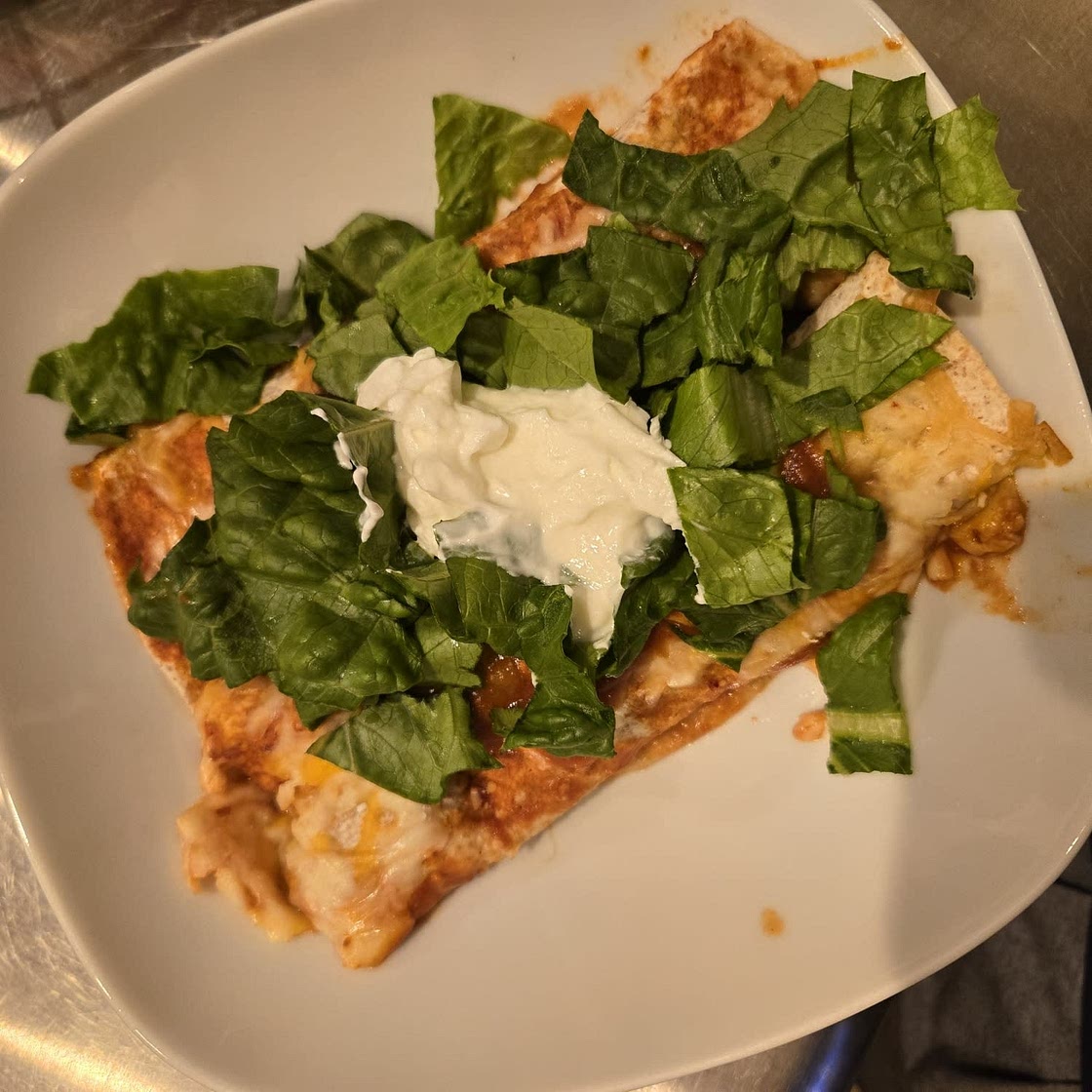 Vegetarian Butternut Squash and Black Bean Enchiladas