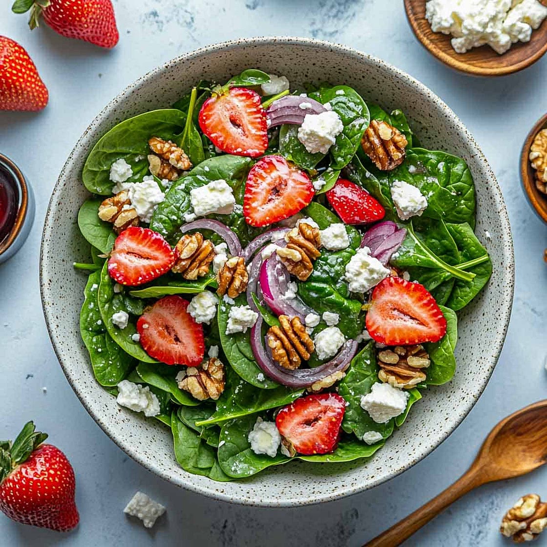 Strawberry Spinach Salad