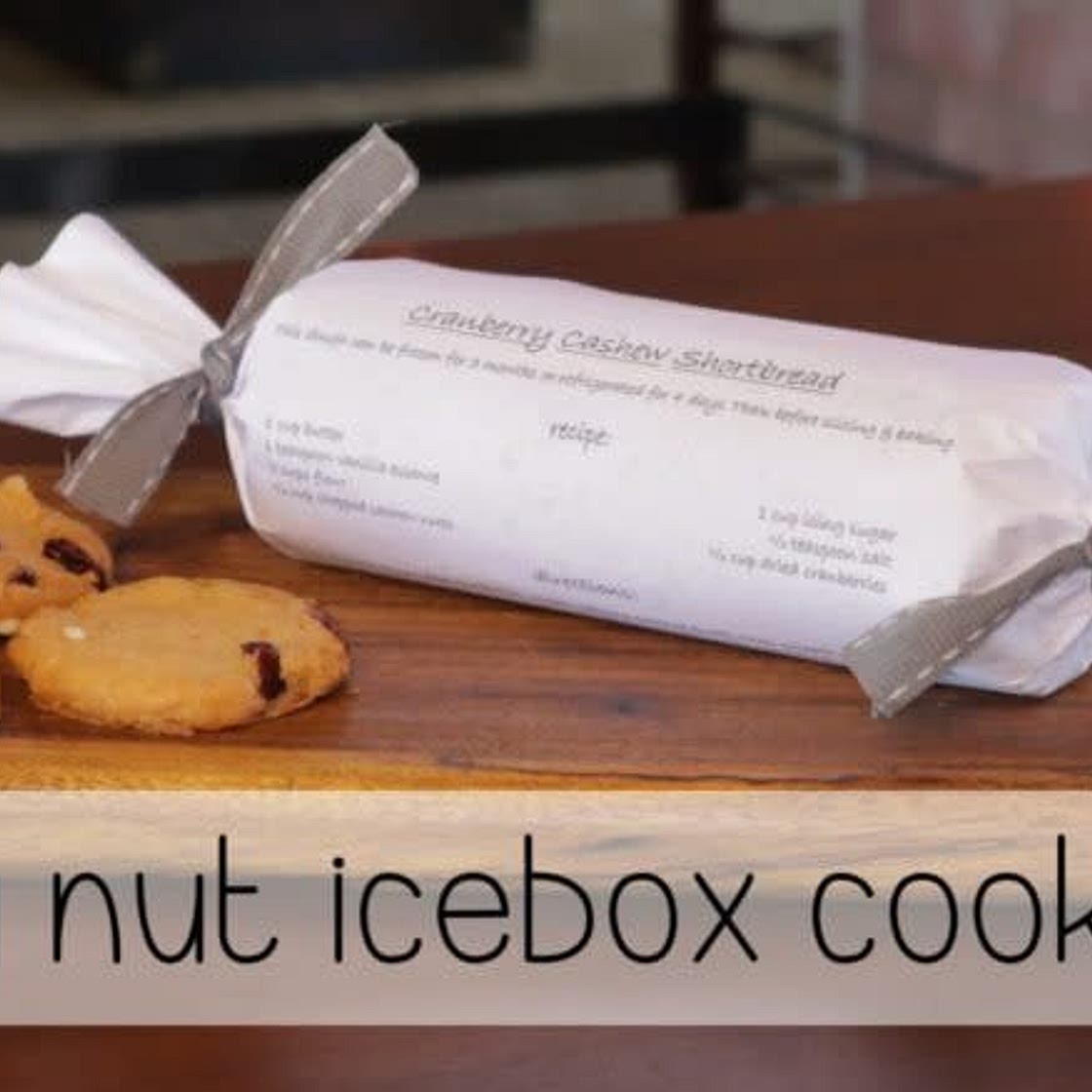 Cranberry Nut Icebox Cookie
